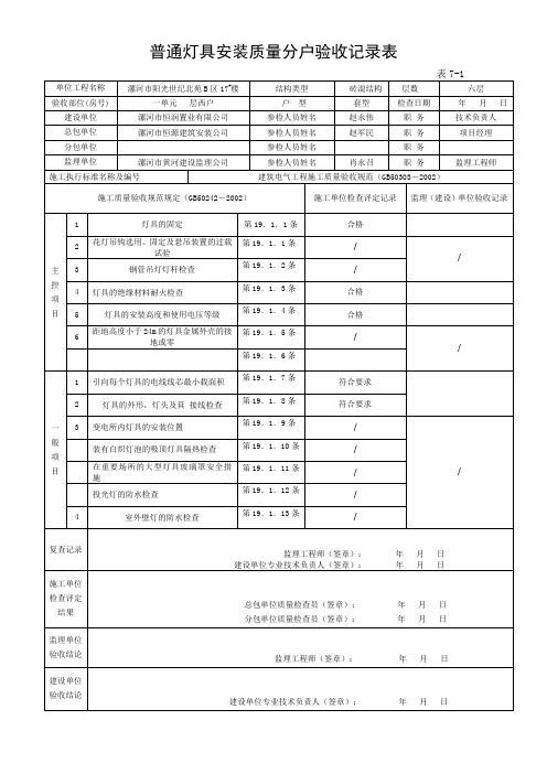 分户验收(水电)53658