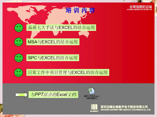 利用excel表格制作各种品质图表(ppt 64页)