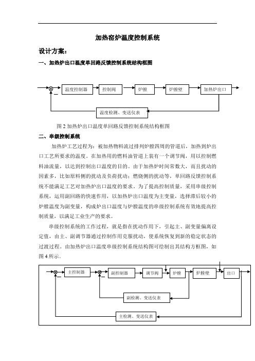 加热窑炉温度控制系统方案设计书