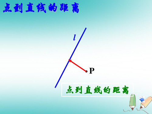 新人教版必修二高中数学点到直线的距离公式课件