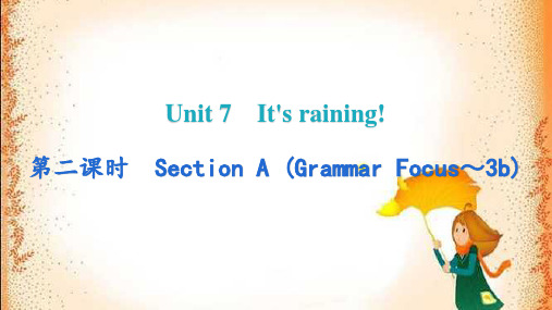 人教版七年级英语下册课件Unit 7 Section A (Grammar Focus~3b)