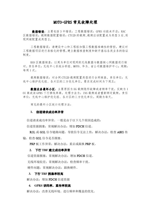 MOTO_GPRS常见故障处理