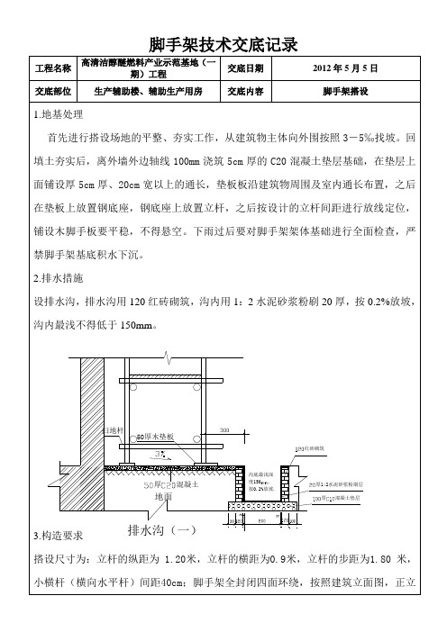 外架技术交底