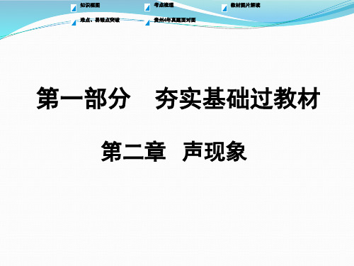 2018年中考物理复习《第二章 声现象》ppt课件