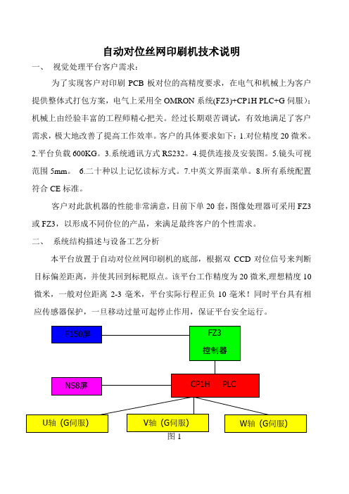 FZ3 在自动对位丝网印刷机上的应用