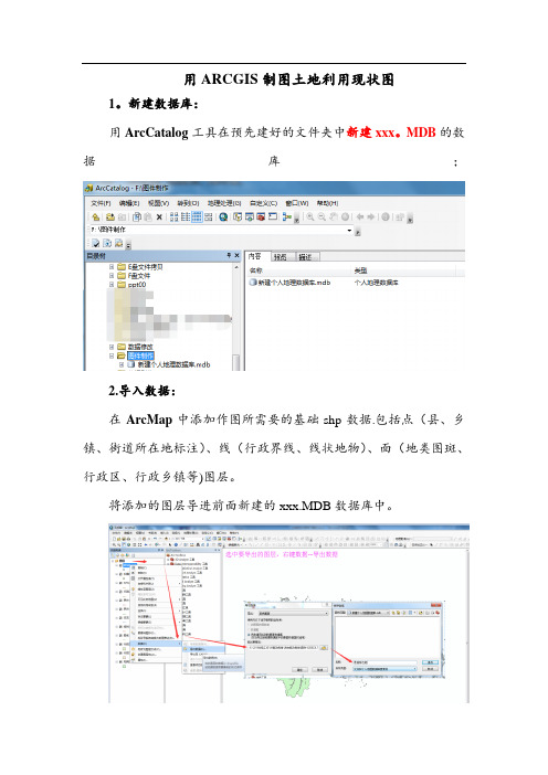 利用ArcGIS制作土地利用现状图流程