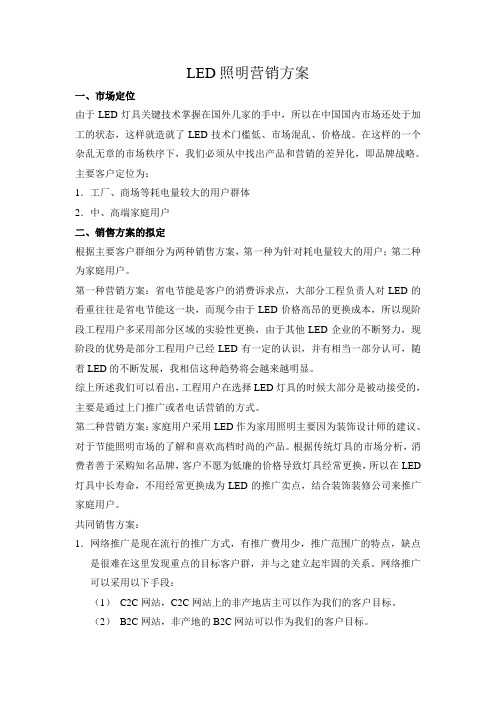 LED营销方案