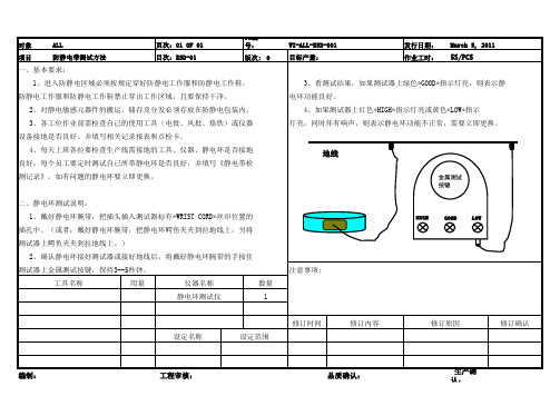 静电手环测试方法