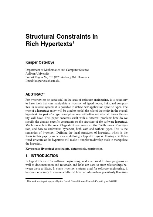 Structural Constraints in