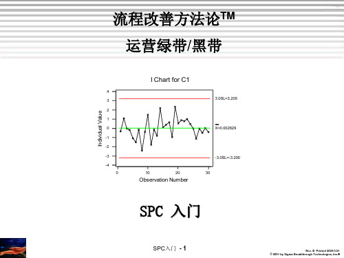 SPC培训教材(六西格玛)