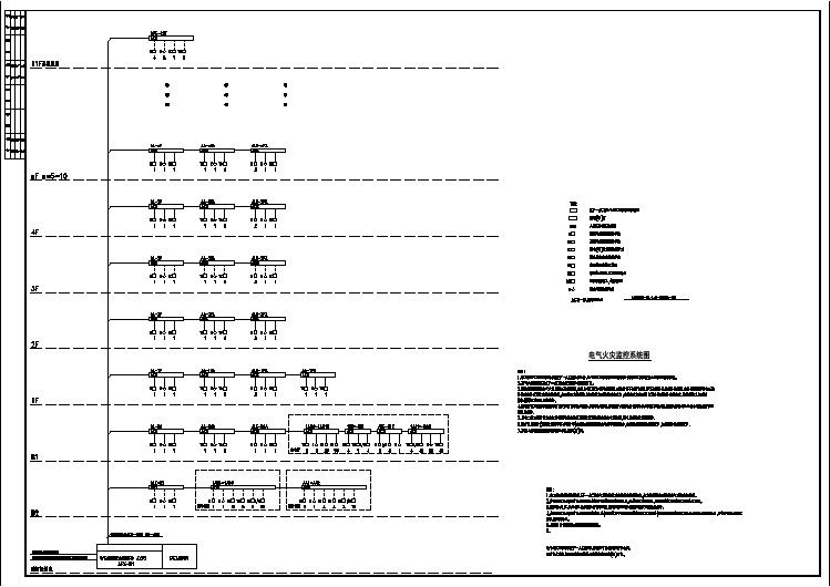 电气火灾监控系统图