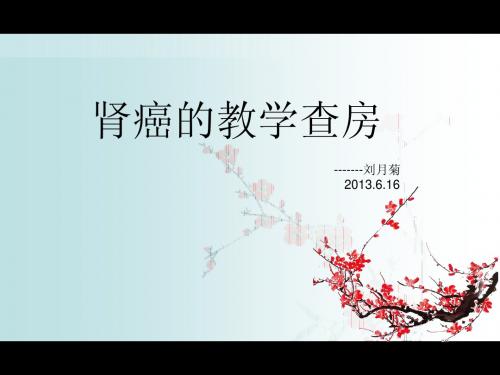 肾癌查房--liu