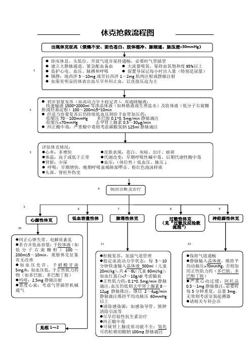 休克抢救流程图