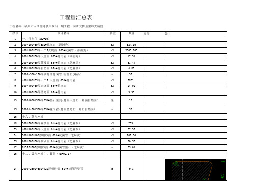 石材询价单