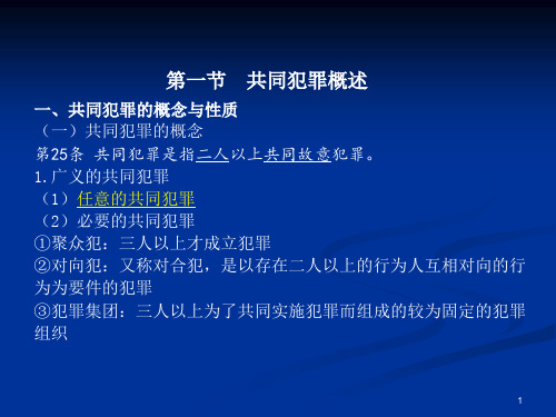 刑法课件：第十二章 共同犯罪