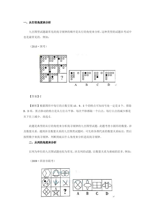 九宫图专练题