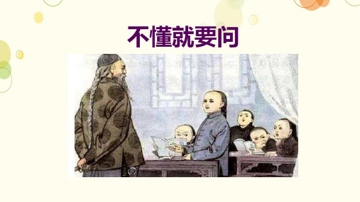 统编版三年级语文上册3.《不懂就要问》课件(共27张PPT)