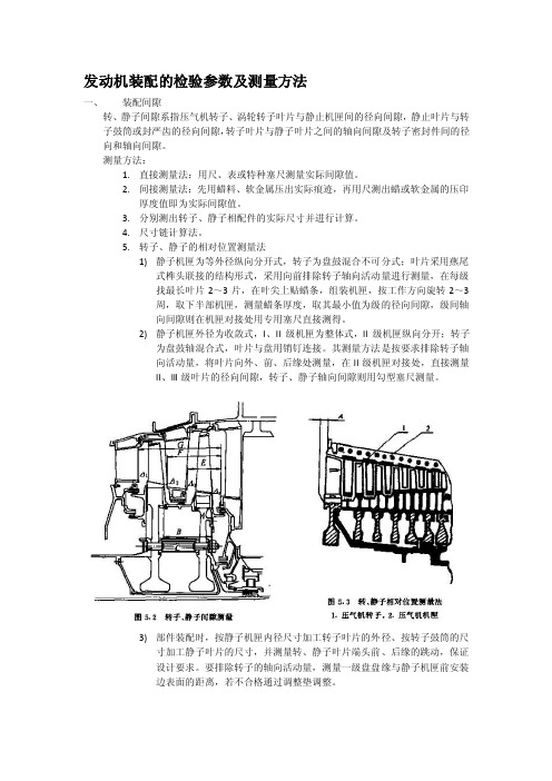 发动机装配的检验参数及测量方法