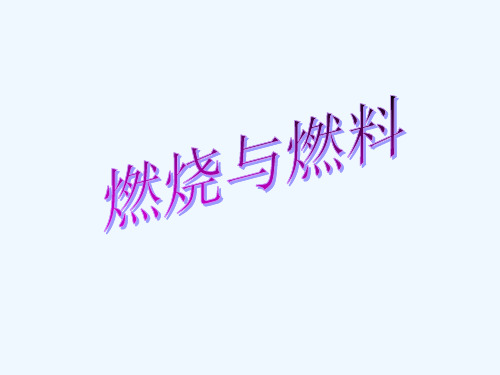 燃烧和灭火-PPT课件