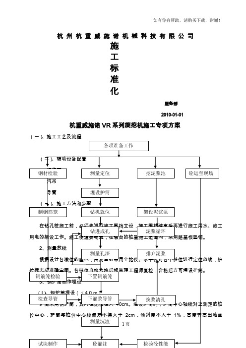 杭重威施诺旋挖钻施工培训(完整版)