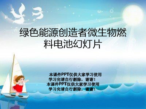 绿色能源创造者微生物燃料电池幻灯片