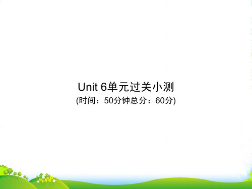 人教九年级英语上册课件：Unit 6单元过关小测(共42张PPT)