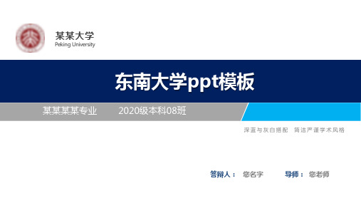 东南大学ppt模板