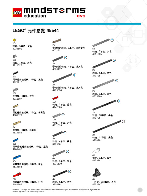 乐高EV3 45544元件总览