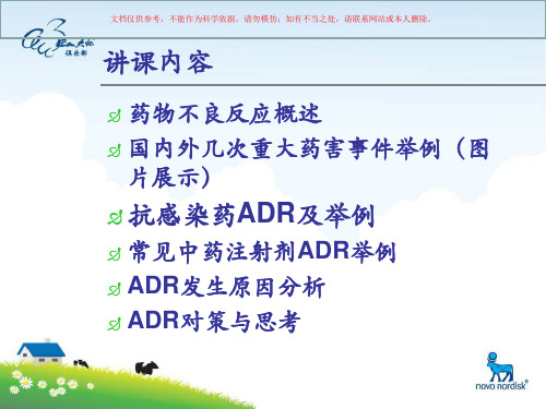 ADR事件信息专题报告课件