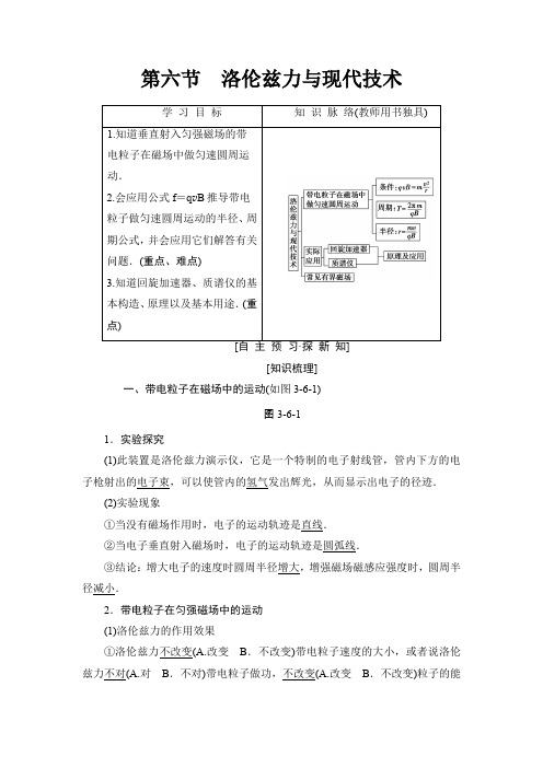 第3章 第6节 洛伦兹力与现代技术