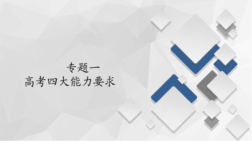 2020年高考三轮复习课件：第二编  专题一高考四大能力要求