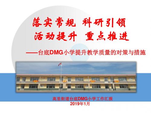 台底DMG小学教学质量提升