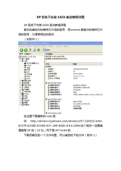 XP系统下安装SATA驱动教程详图