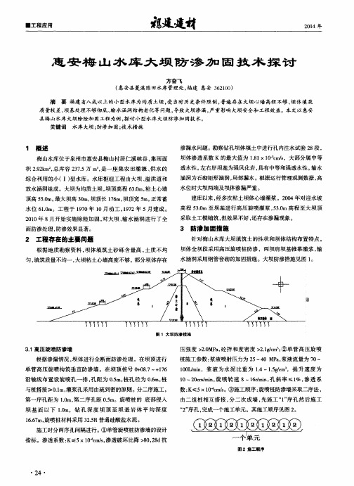 惠安梅山水库大坝防渗加固技术探讨