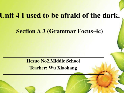 英语人教版九年级全册unit4 Grammar Focus