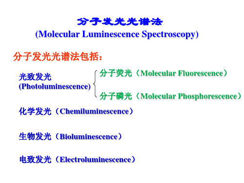 分子发光光谱法