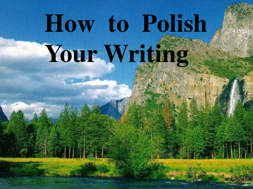 howtopolishyourwriting写作技巧