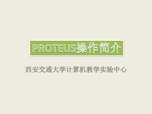 PROTEUS使用方法