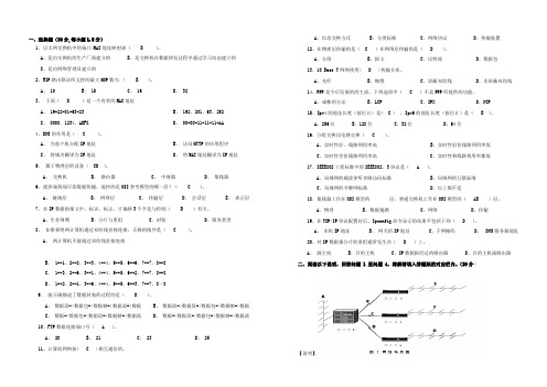 (计算机)网络设备调试员A(高级)及答案