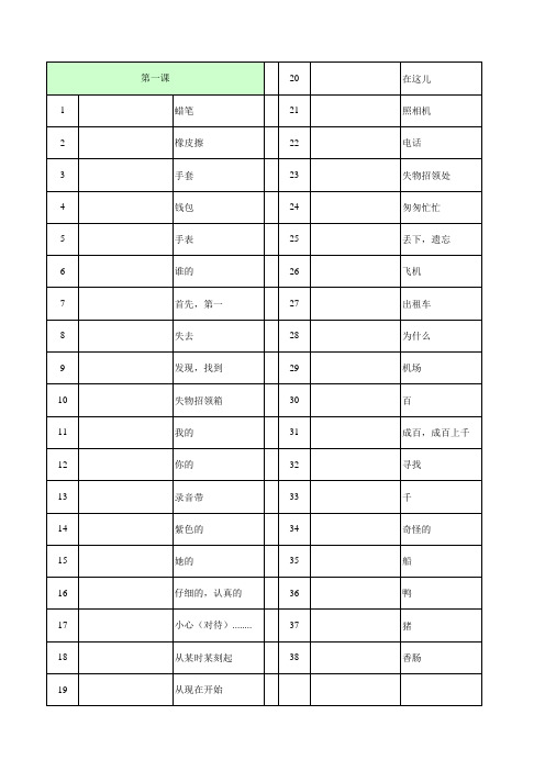 最新外研版英语七年级下册单词默写