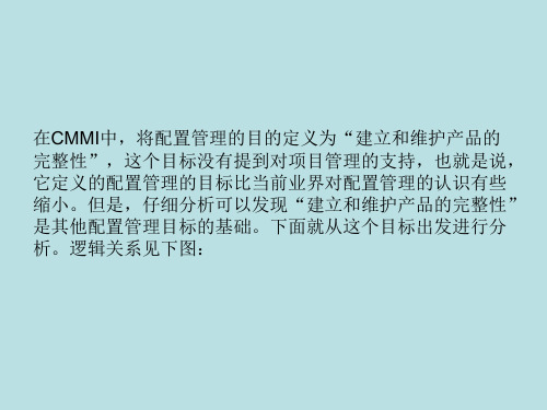 CMMI中配置管理