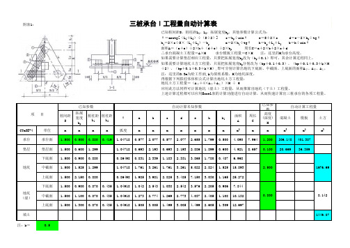 三桩承台工程量计算.xls