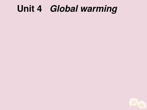 新人教版选修6Unit4Globalwarming知识点课件