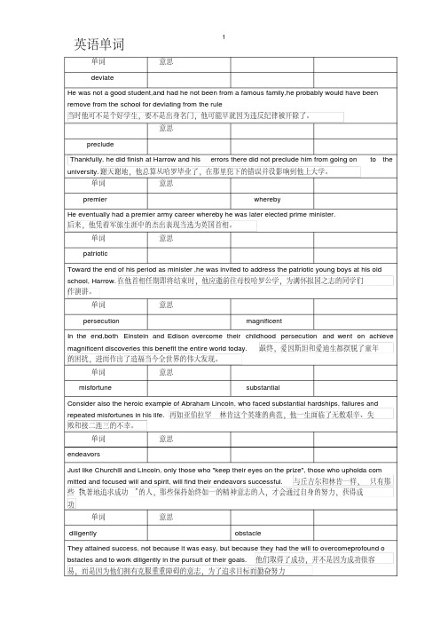 新视野大学英语第三版第三册第一单元单词详细解析