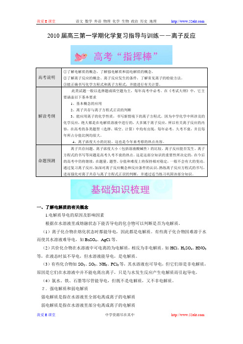 离子反应