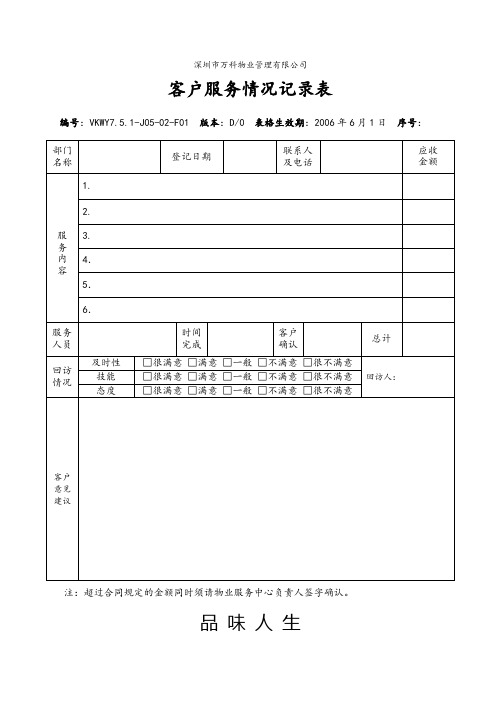 7.5.1-J05-02-F1 客户服务情况记录表.doc