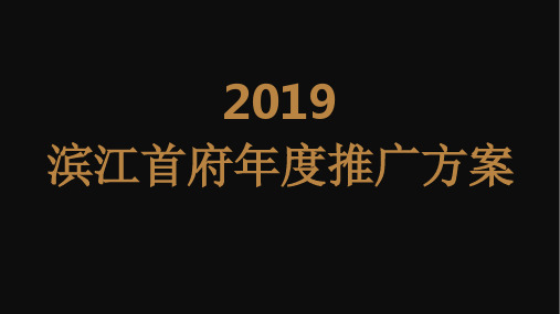 2019房地产品牌-柒月创意-滨江首府项目年度推广策划方案