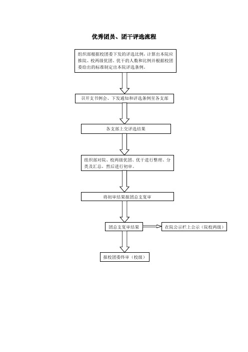 优秀团员、团干评选流程