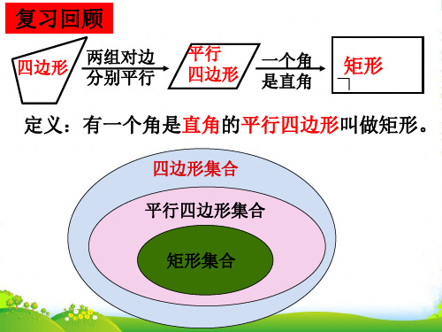 青岛版八年级数学下册第六章《特殊的平行四边形》公开课课件