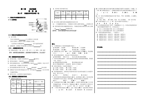 1.2细胞的多样性和统一性-导学案(学生版)